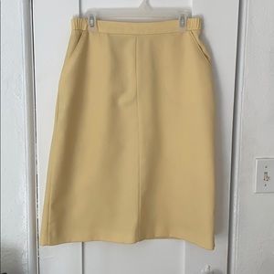 Yellow 70s A-line skirt